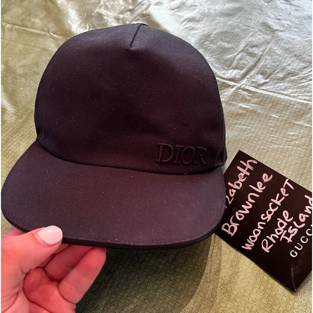 Christian Dior Homme Couture Logo Embroidered Baseball Cap Sz S gently used